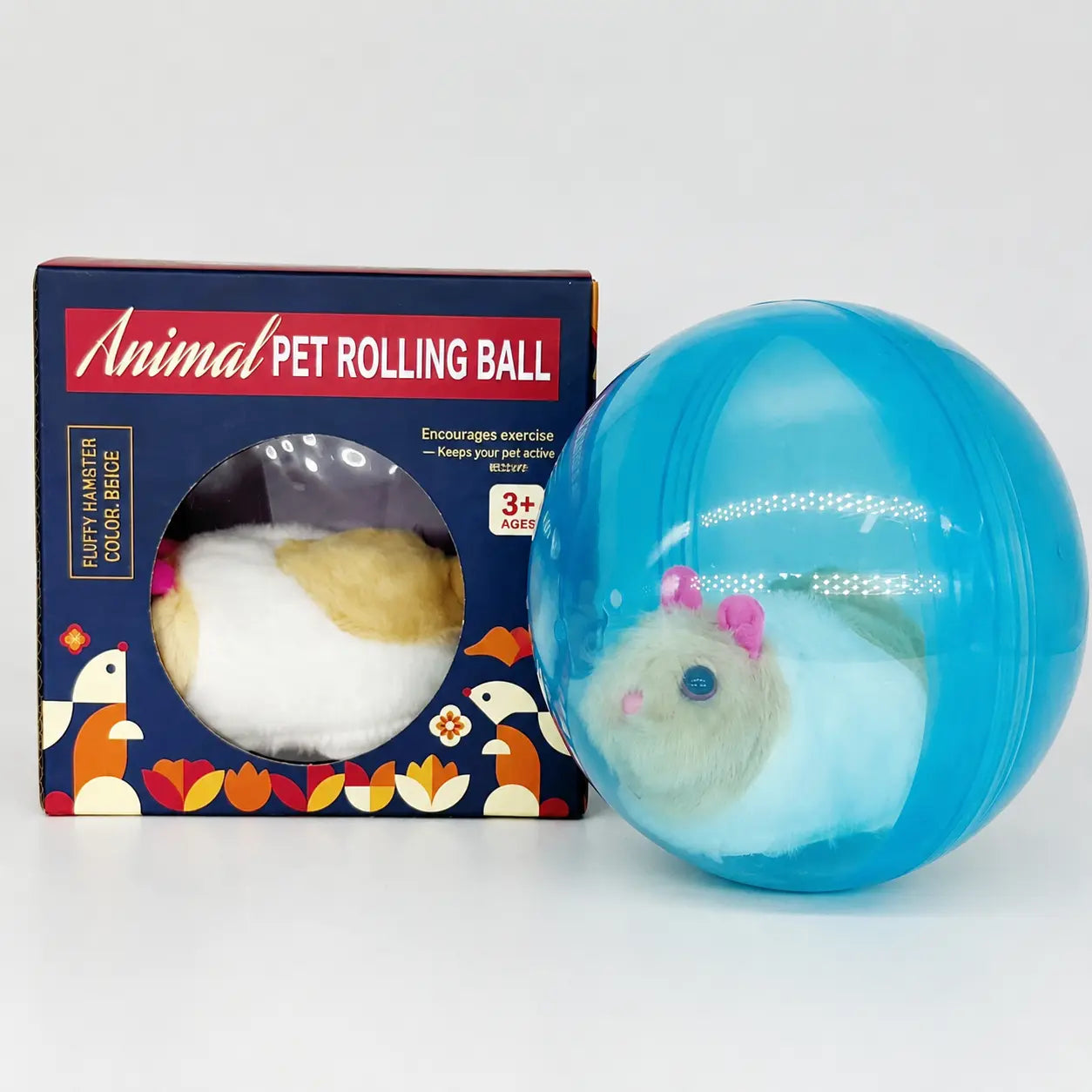 Smart Cat Toy: USB Rechargeable Auto-Rolling Ball for Hands-Free Play with Mouse for Indoor Cats